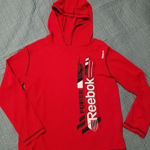 Reebok Henley with hood.